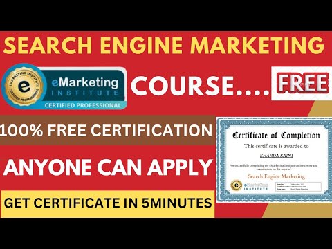 Search Engine Marketing Course Free with Certification | Search Engine Marketing Course 2022