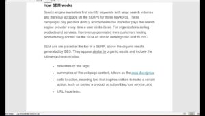 Search Engine Marketing Introduction