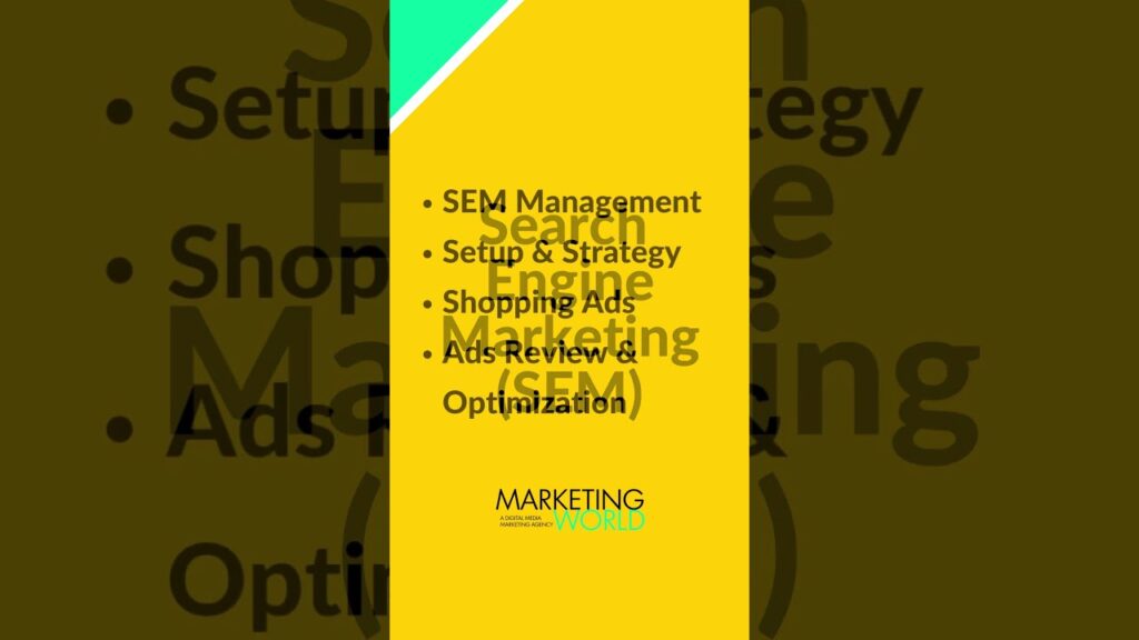 Search Engine Marketing | SEM | Shorts | Marketing World Lahore