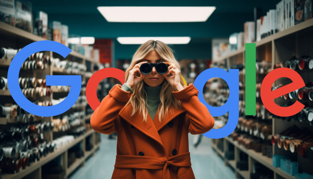 Woman Retail Store Binoculars Google