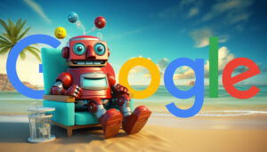 Google Robot Relax Beach