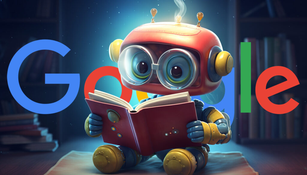 Google Robot Reading Story Book