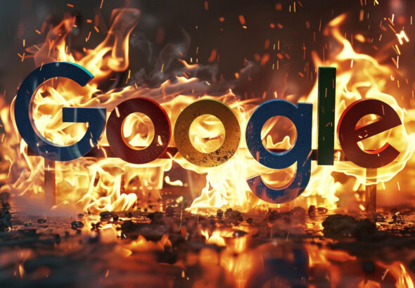 Google Logo Crash Burn